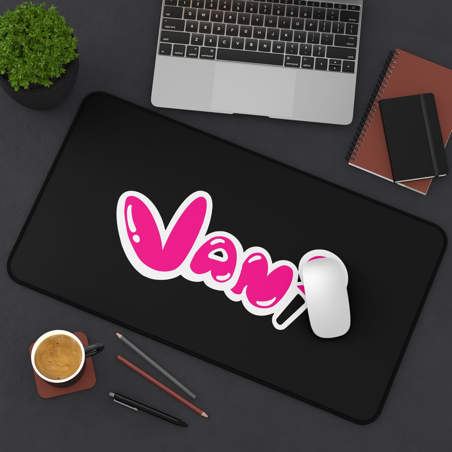 Vani Black Desk Mat