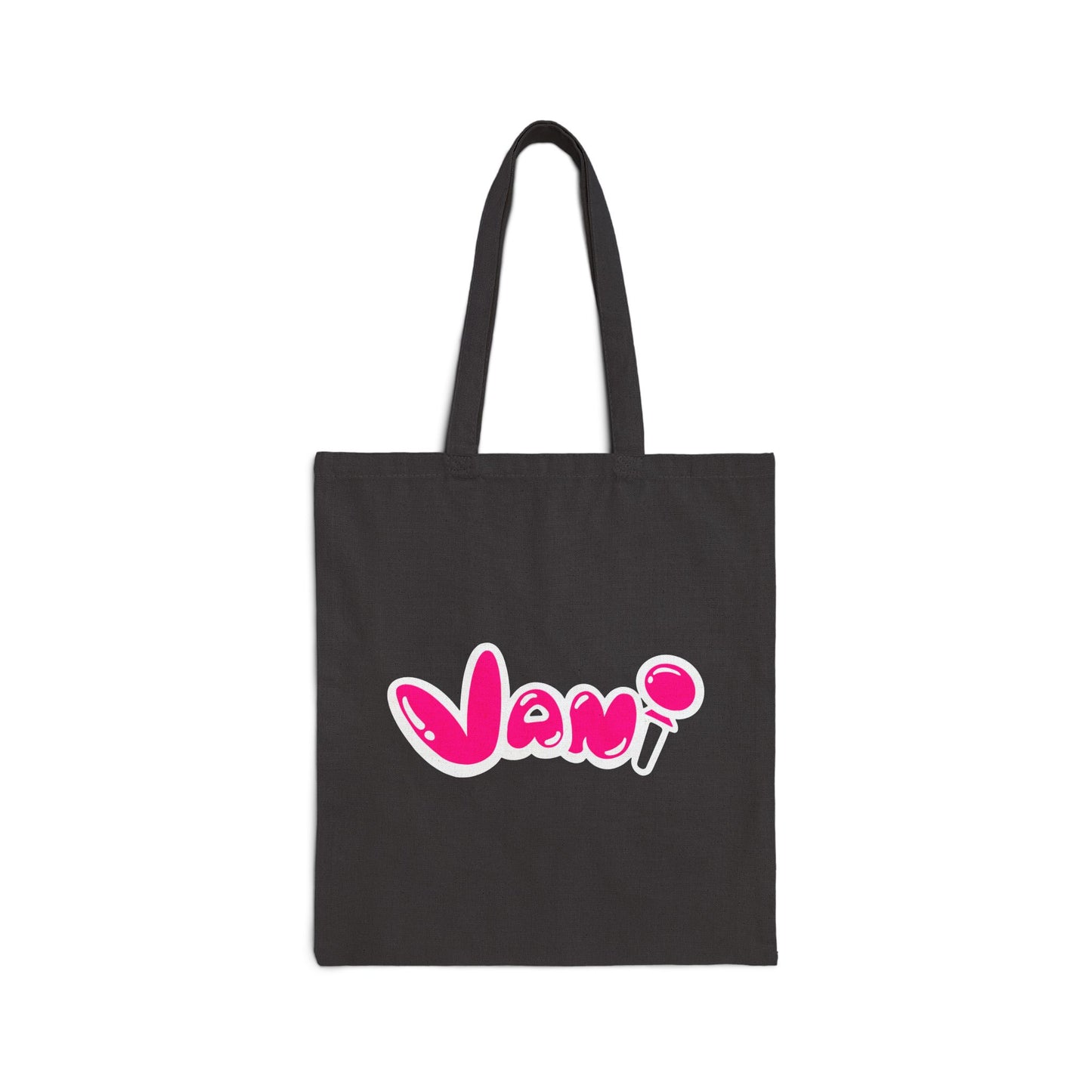 Vani Cotton Canvas Black Tote Bag