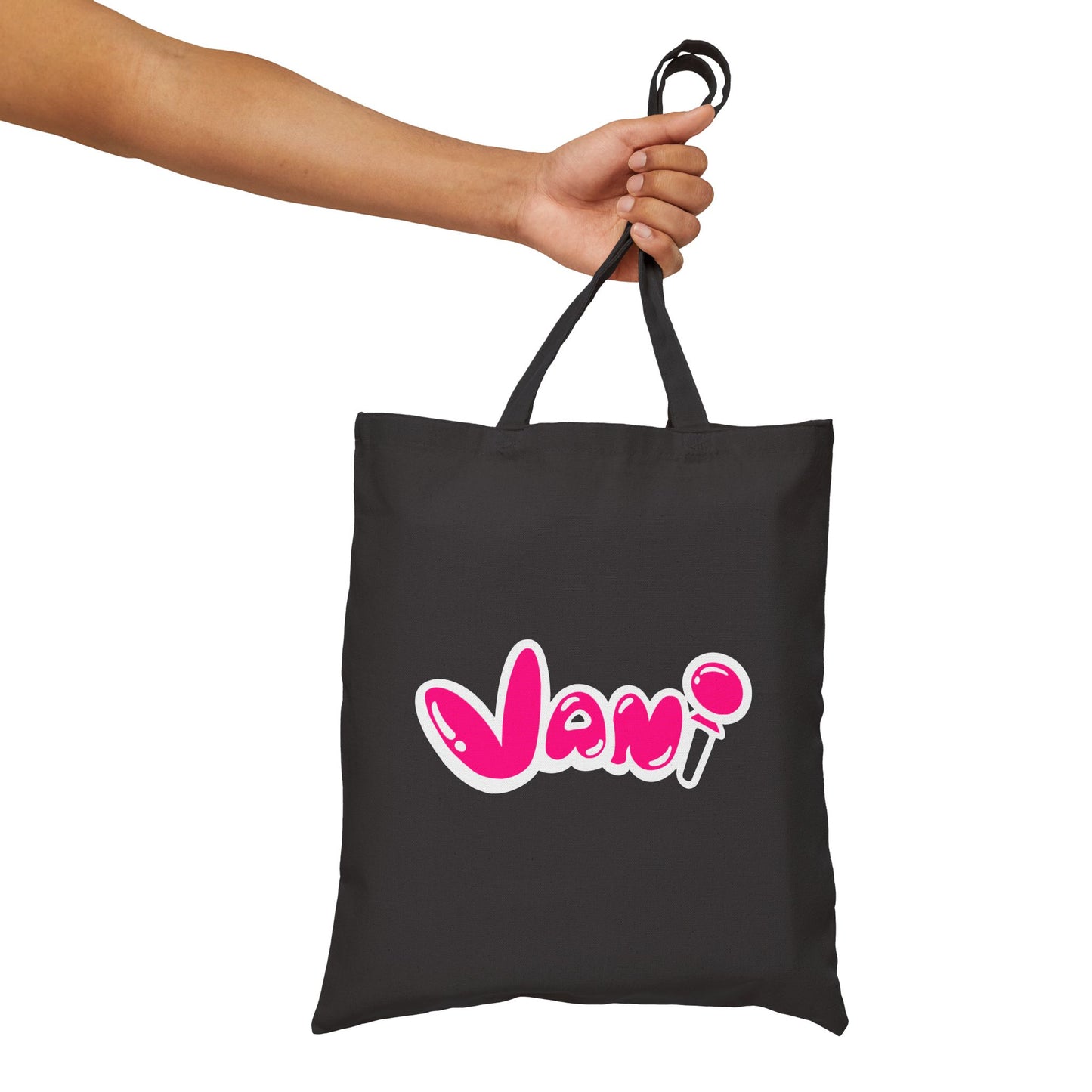 Vani Cotton Canvas Black Tote Bag