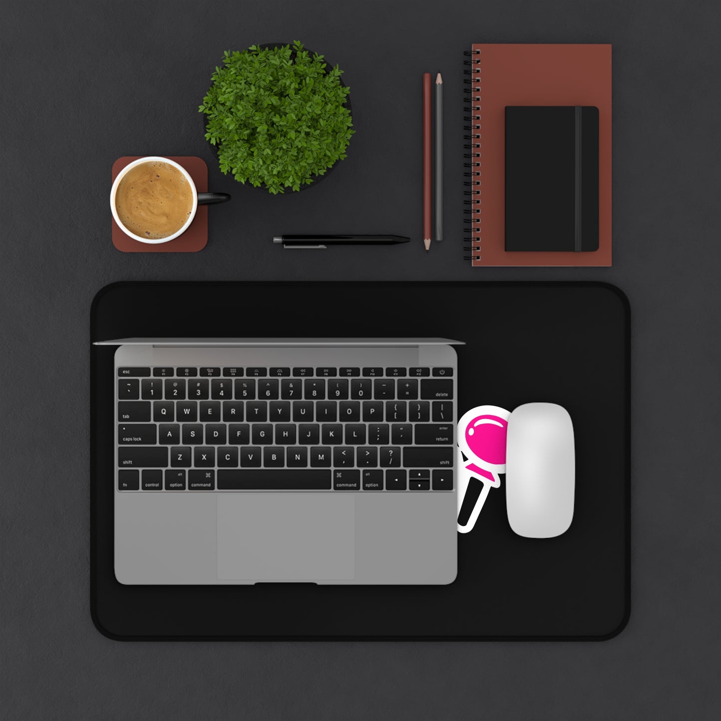 Vani Black Desk Mat