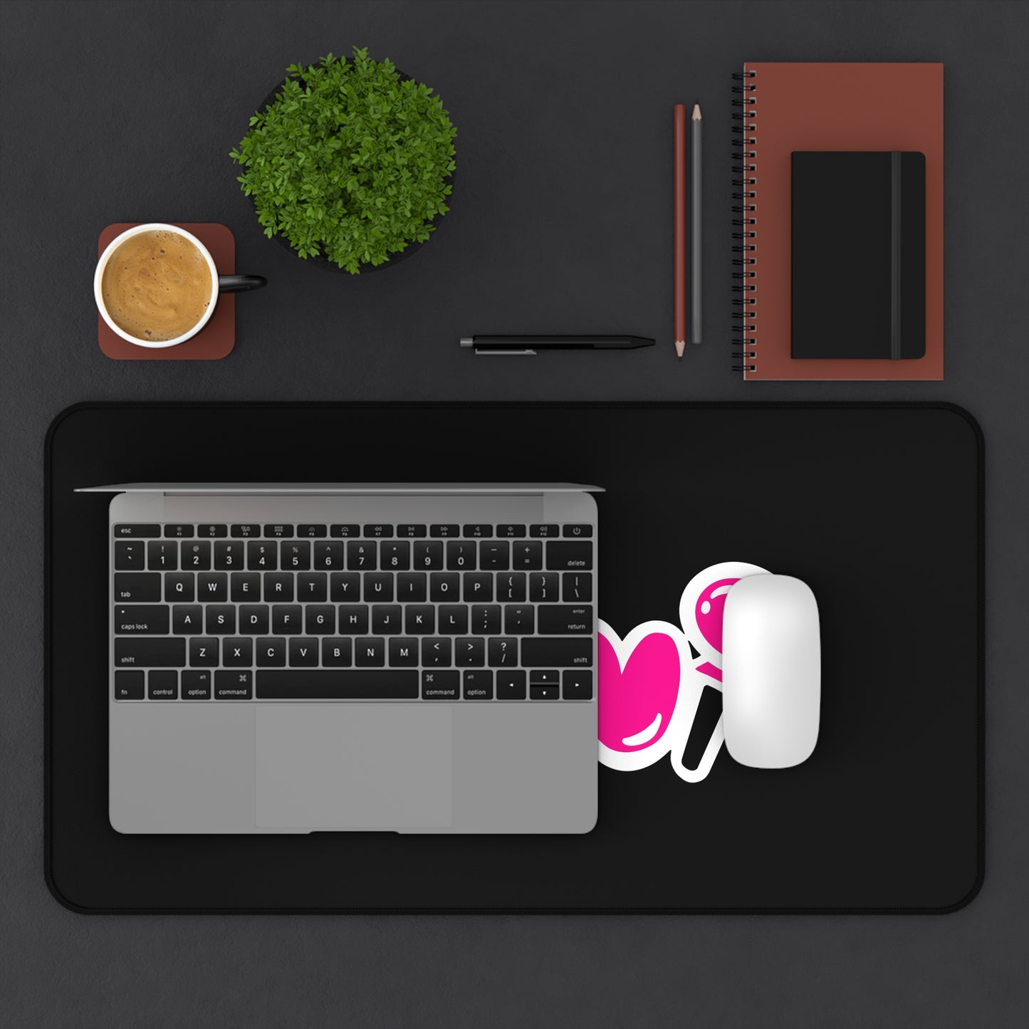Vani Black Desk Mat
