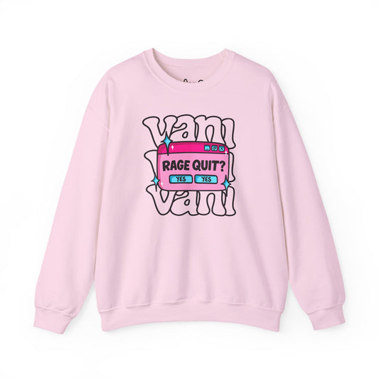 Yes Yes Rage Quit Crewneck Sweater
