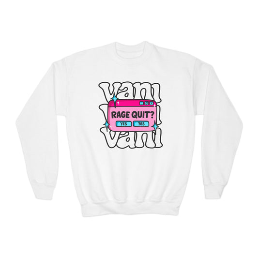 (Kids) Yes Yes Rage Quit Crewneck Sweater