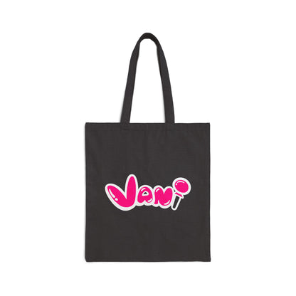 Vani Cotton Canvas Black Tote Bag