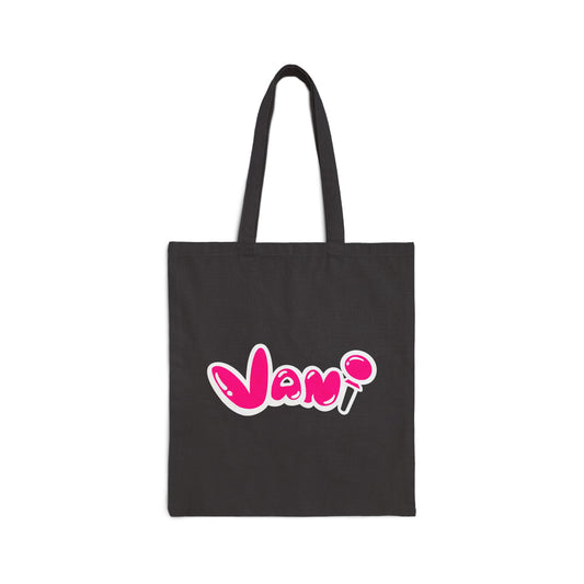 Vani Cotton Canvas Black Tote Bag