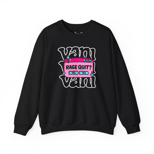 Yes Yes Rage Quit Crewneck Sweater